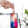 USLION magnetický nabíjecí kabel pro iPhone, černý, 1m