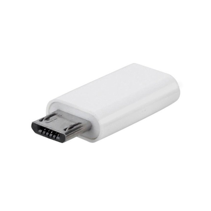 Redukce z micro USB na USB-C, bílá