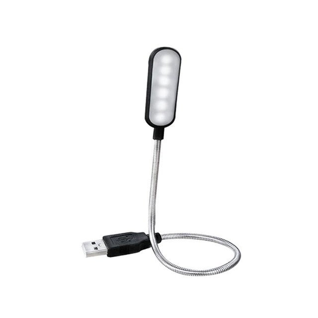 USB LED lampička, černá